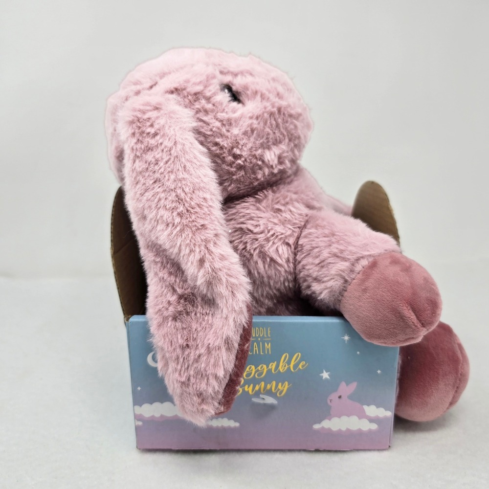 Cuddle & Calm Huggable Bunny Weighted Friend Pink Plush 1kg 2.2lb Rabbit - Picture 7 of 10